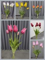 Тюльпан букет Лилиецветные 5шт В40см силикон Real Touch